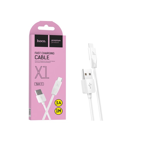 Hoco Charging Cable X1 Type-C 1M White Hoco Charging Cable X1 Type-C 1M White